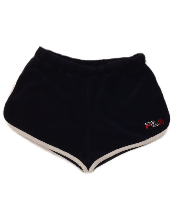 Fila Damen-Sportshorts, Größe S, marineblaue Baumwolle