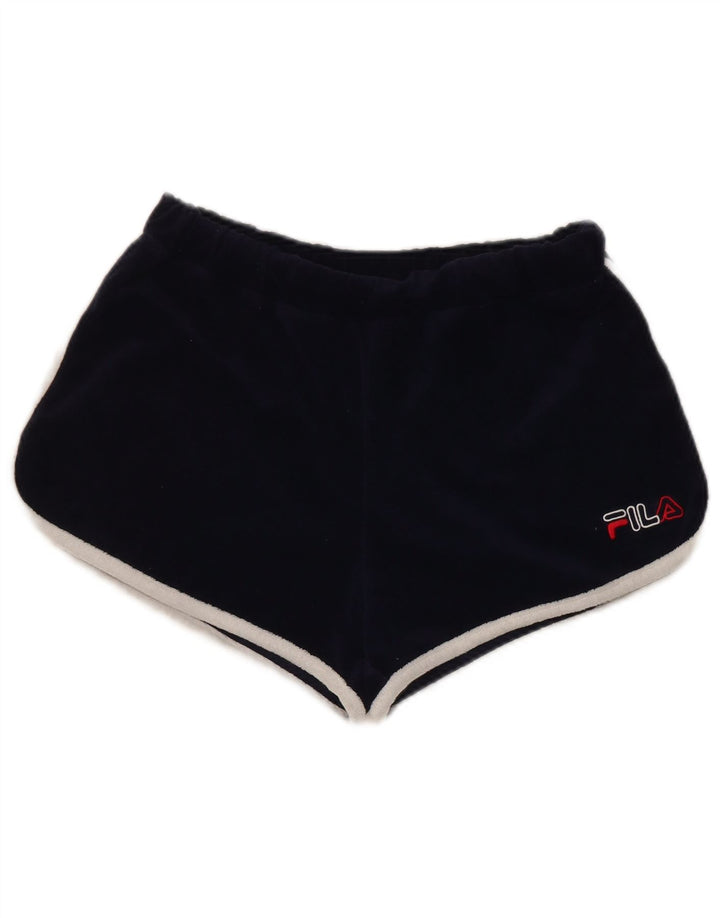 Fila Damen-Sportshorts, Größe S, marineblaue Baumwolle