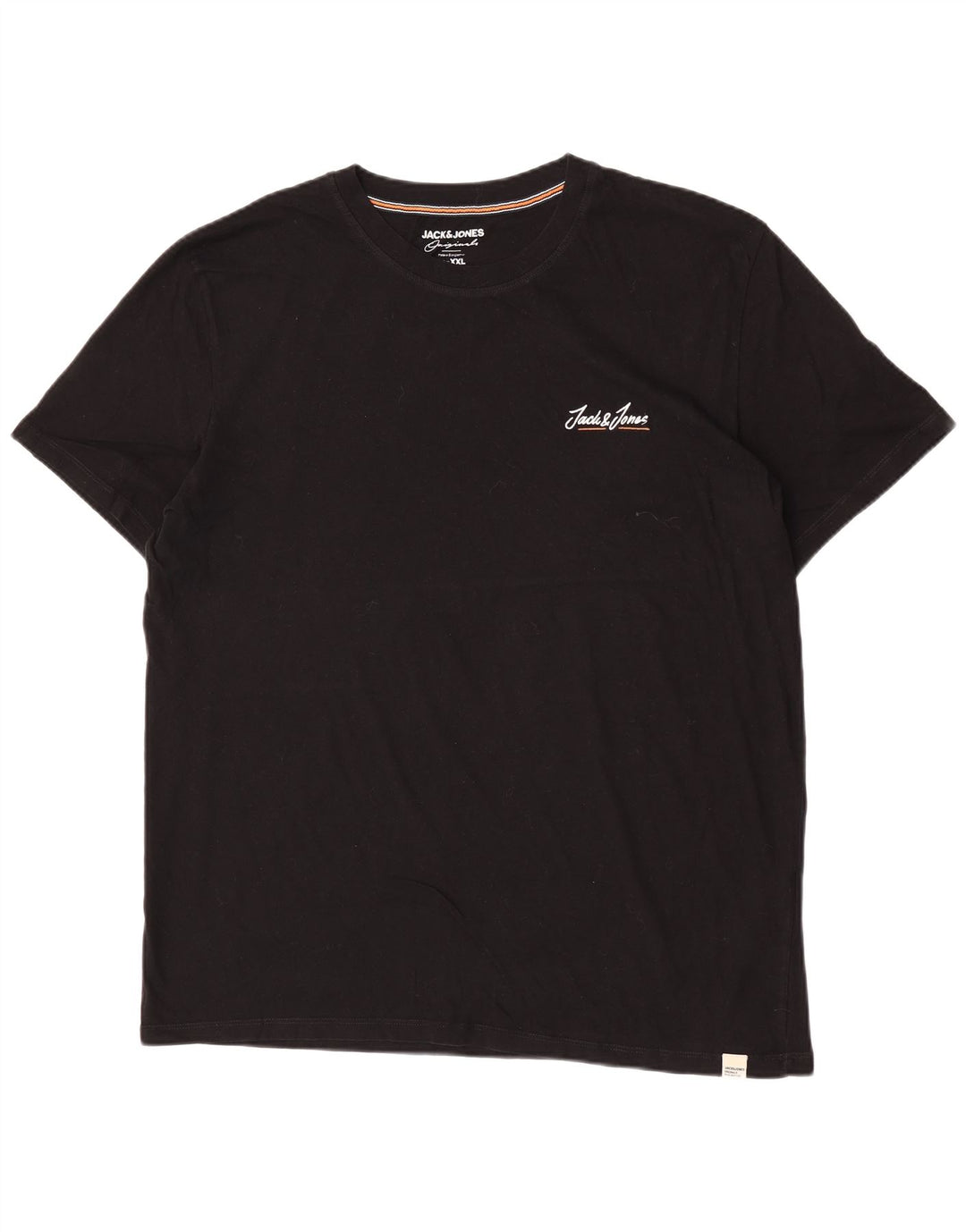 Jack & Jones Herren T-Shirt Top 2XL Schwarz Baumwolle