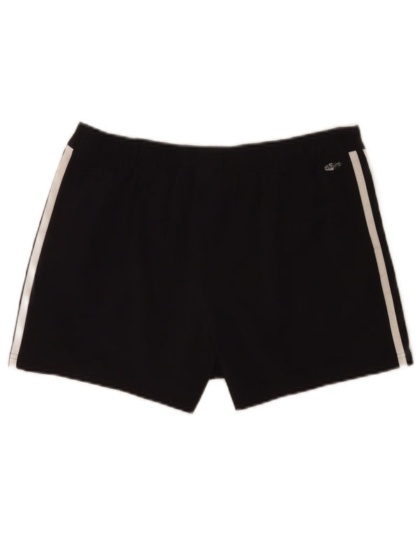 Adidas Damen Climalite Casual Shorts UK 14 Large W32 Schwarzes Nylon