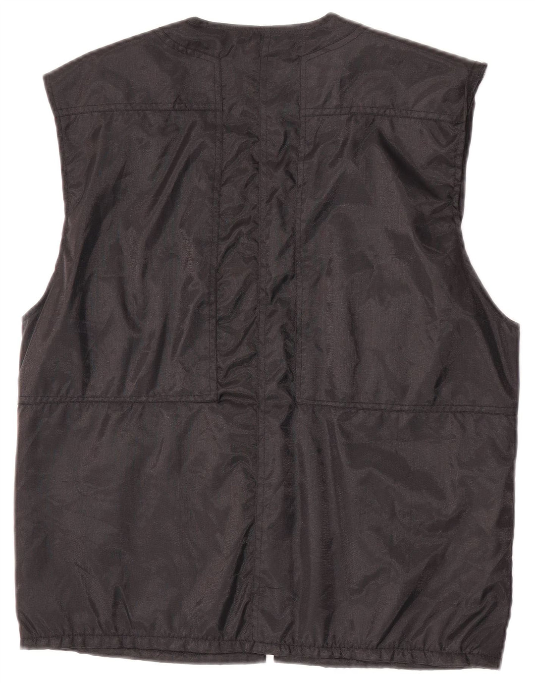 Vintage Herren Utility Gilet UK 38 Mittelschwarzes Nylon