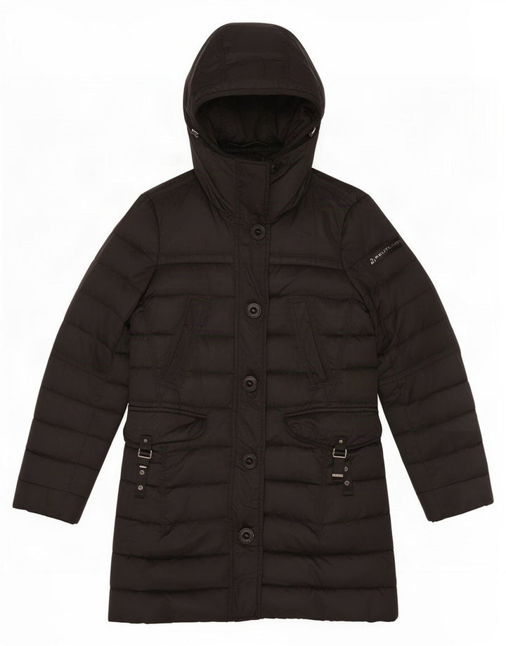 PEUTEREY Wattierter Damenmantel mit Kapuze IT 44 Medium Schwarz