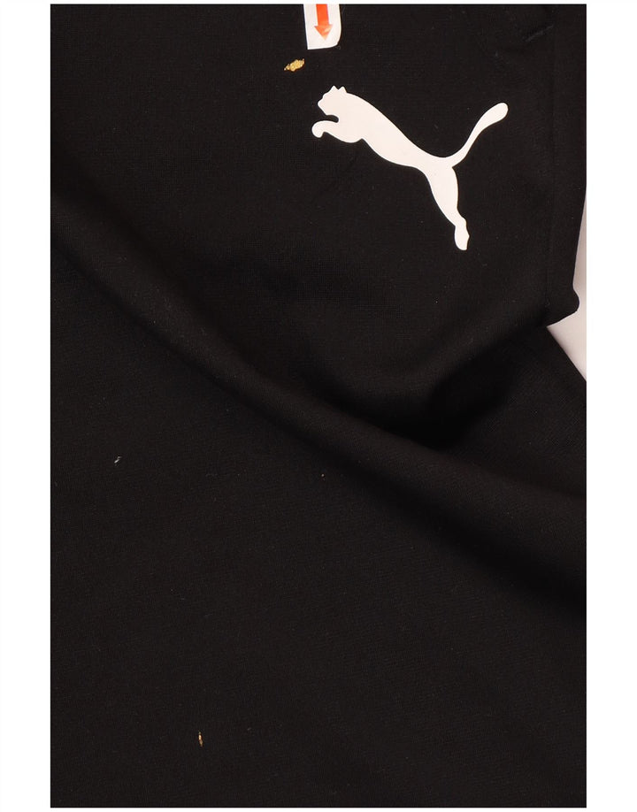 PUMA Herren-Trainingshose, groß, schwarzes Polyester