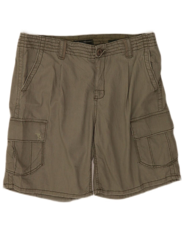 Eddie Bauer Damen Shaw Fit Cargo Shorts US 12 Large W34 Khaki Baumwolle
