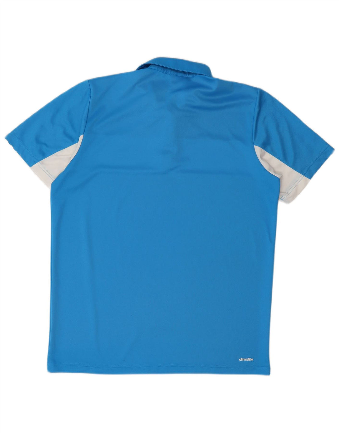 Adidas Herren Climalite Poloshirt, großes blaues Colourblock-Polyester