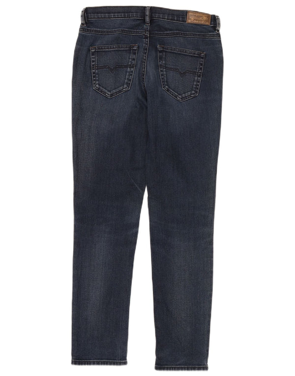 DIESEL Damen Slim Jeans W24 L30 Blaue Baumwolle
