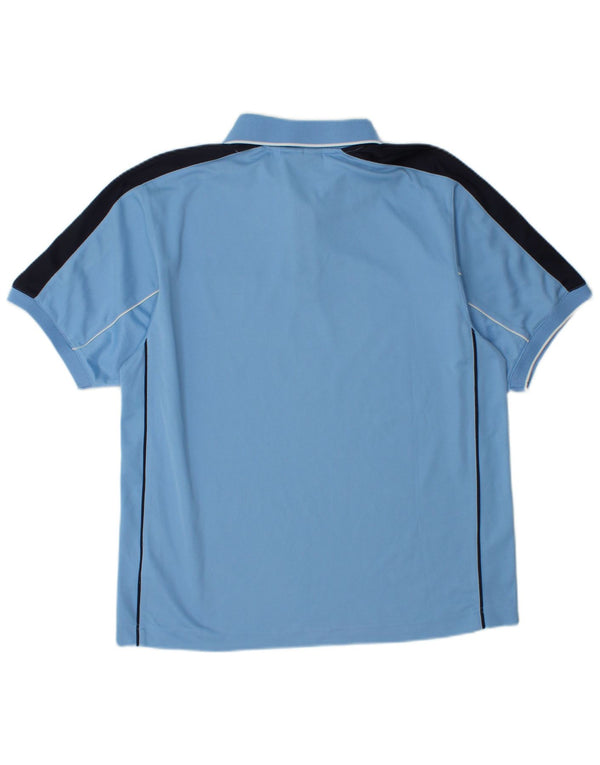 Lotto Mens Polo Shirt UK 36/38 Small Blue Colourblock Polyester