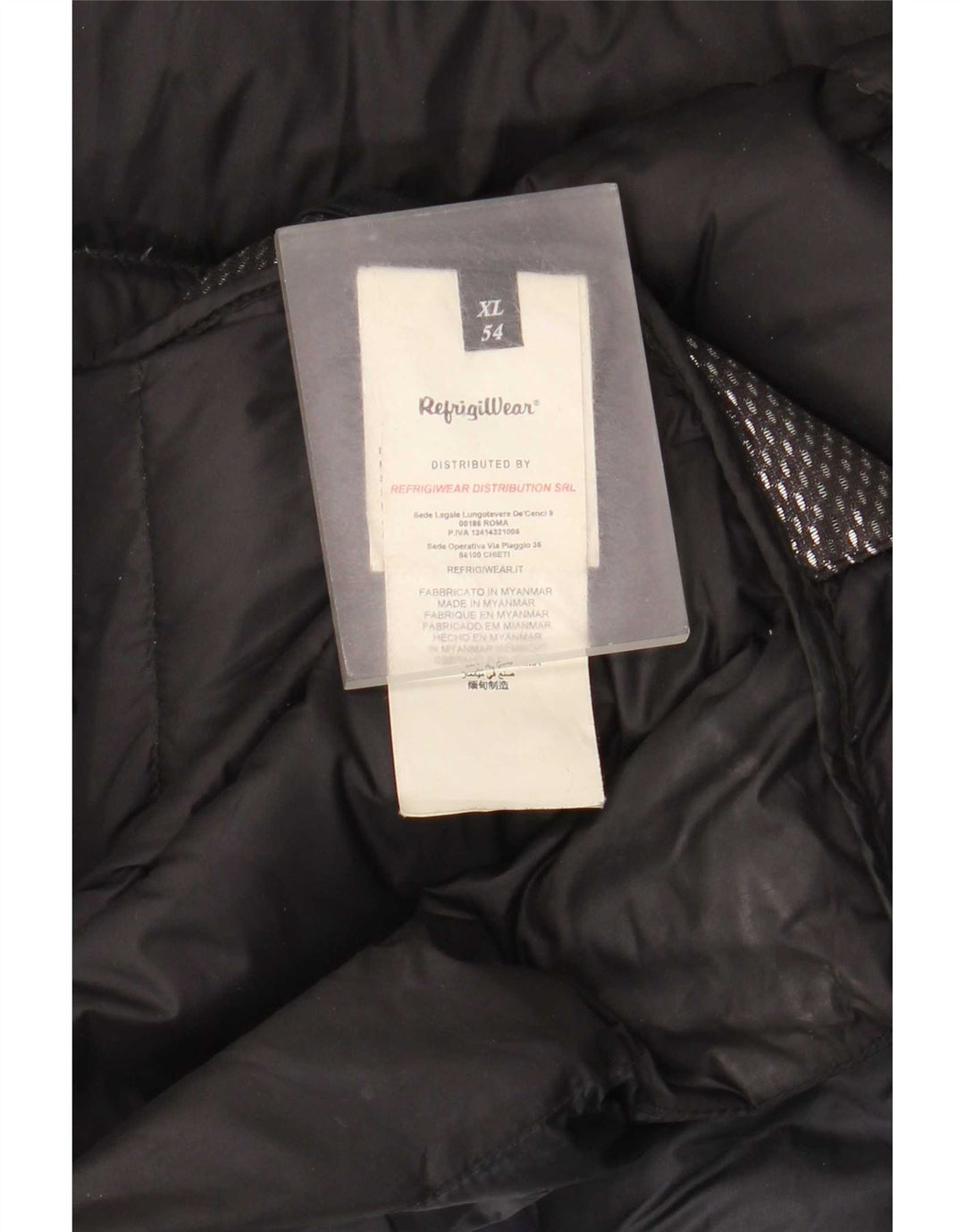 Refrigiwear Herren Wattierte Jacke IT 54 XL Marineblau Polyamid