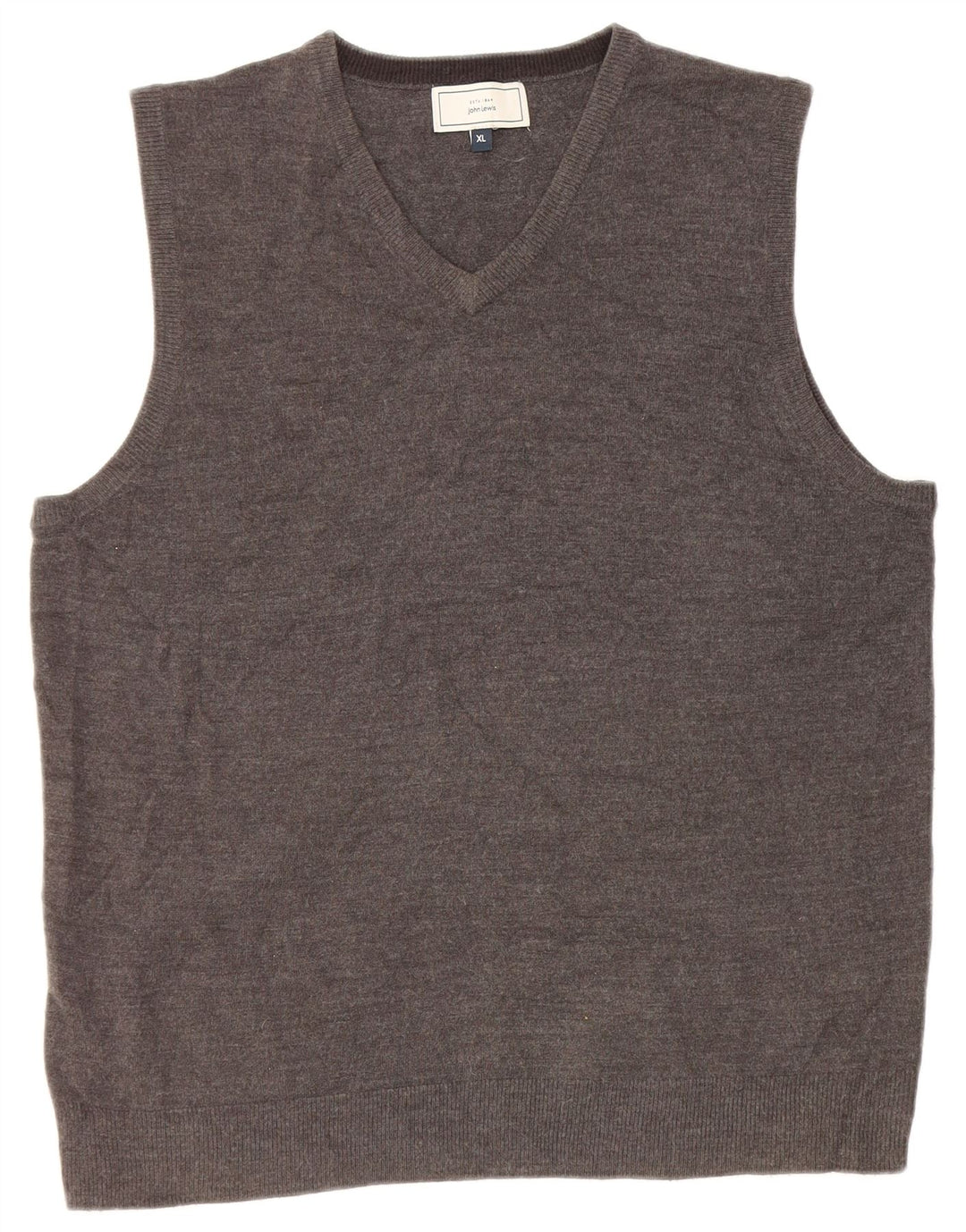 John Lewis Herren Weste Tank Top XL Grau Acryl