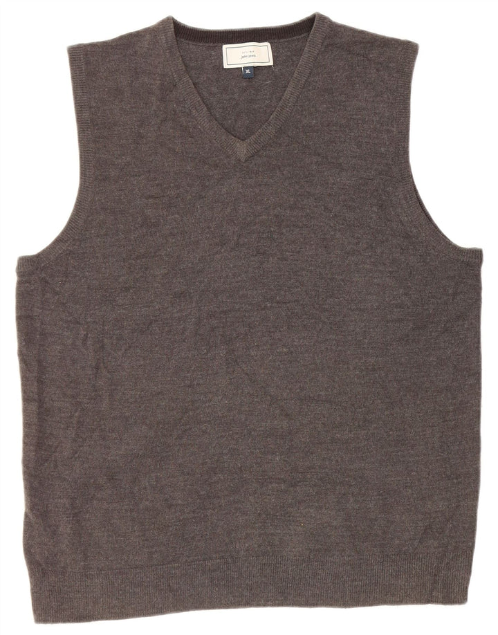 John Lewis Herren Weste Tank Top XL Grau Acryl