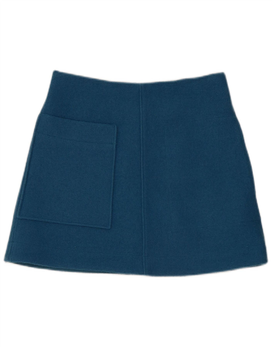 Cos Damen Minirock EU 34 XS W30 Blaue Wolle
