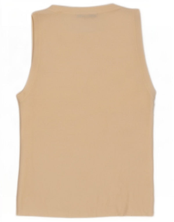 Zara Damen Weste Top UK 14 Large Off White