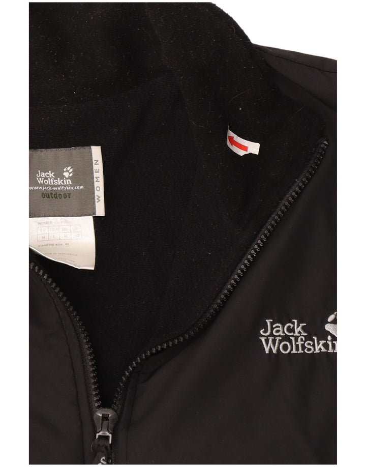 Jack Wolfskin Damen Liner Windjacke UK 12 Medium Schwarz Polyester