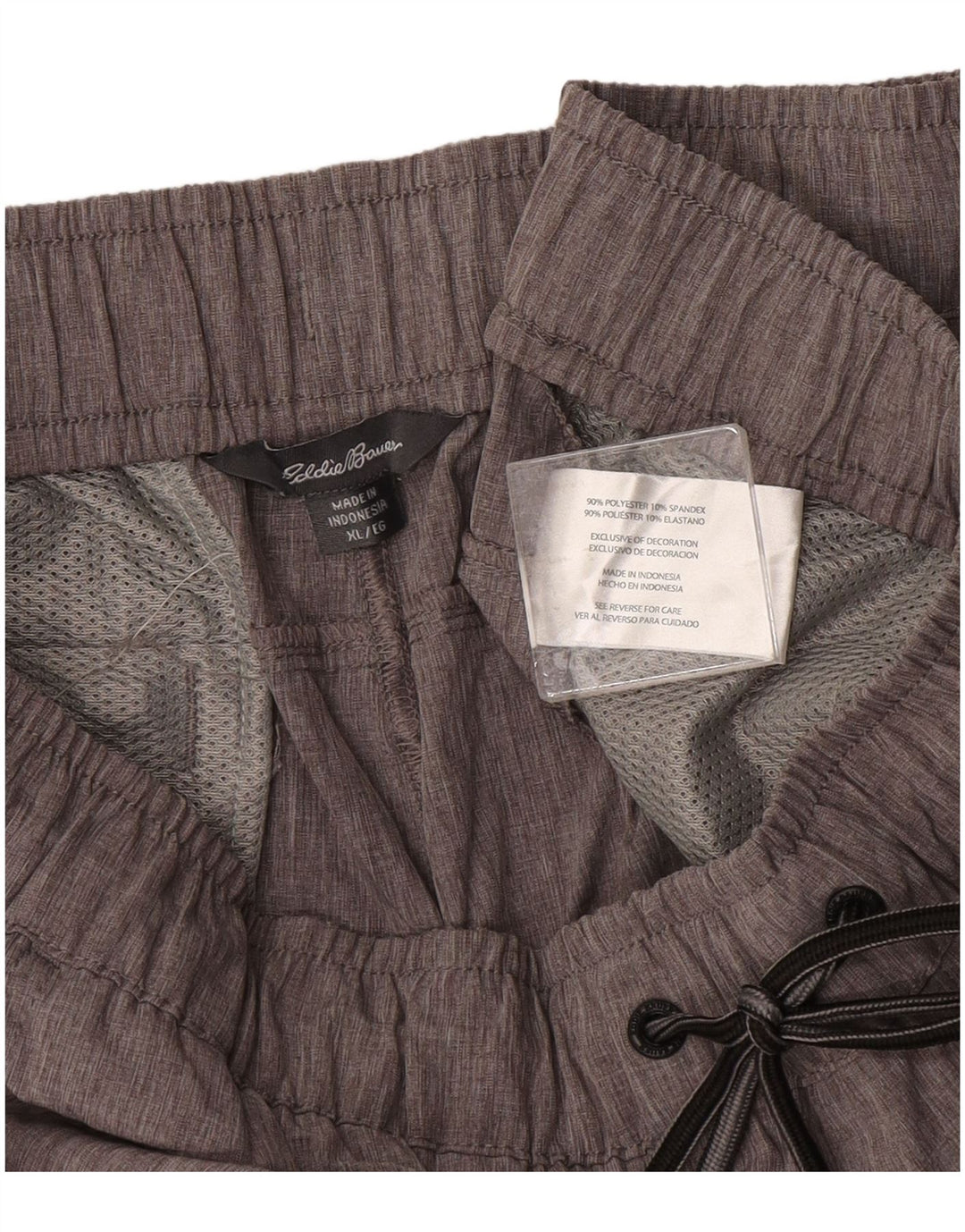 Eddie Bauer Herren Sportshorts XL Grau Polyester
