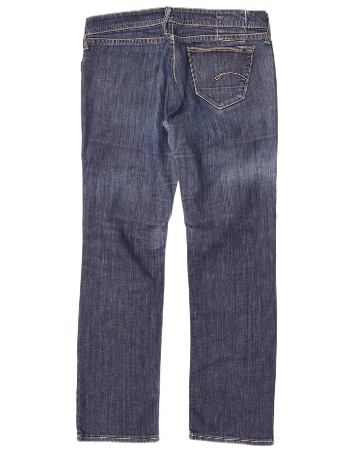 G-Star Herren Straight Jeans W32 L32 Blaue Baumwolle