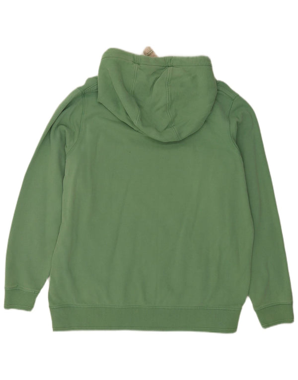 Fat Face Damen-Kapuzenpullover mit Grafik, übergroß, Gr. 16, Grün, Baumwolle