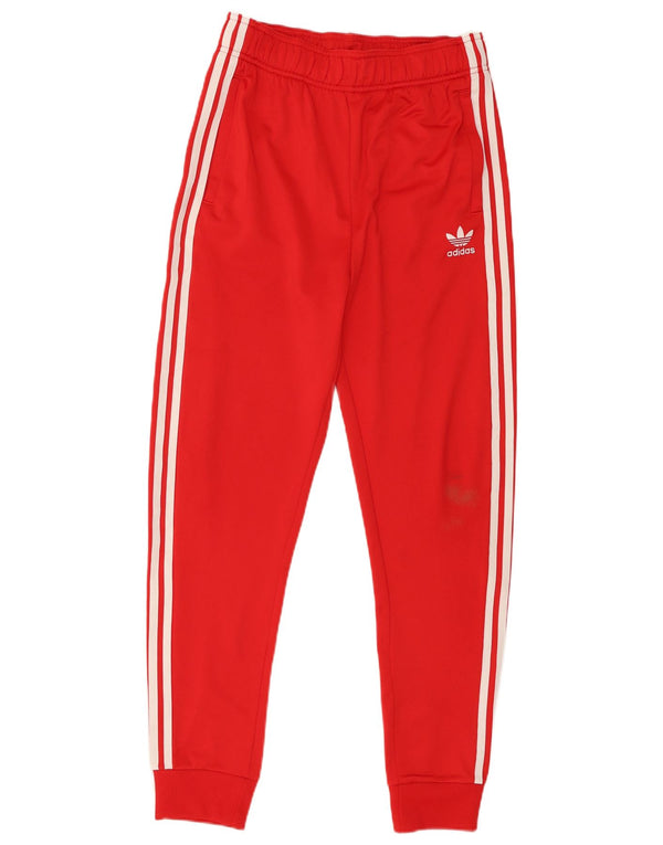 Adidas Jungen-Trainingshose, Jogginghose, 14–15 Jahre, rotes Polyester