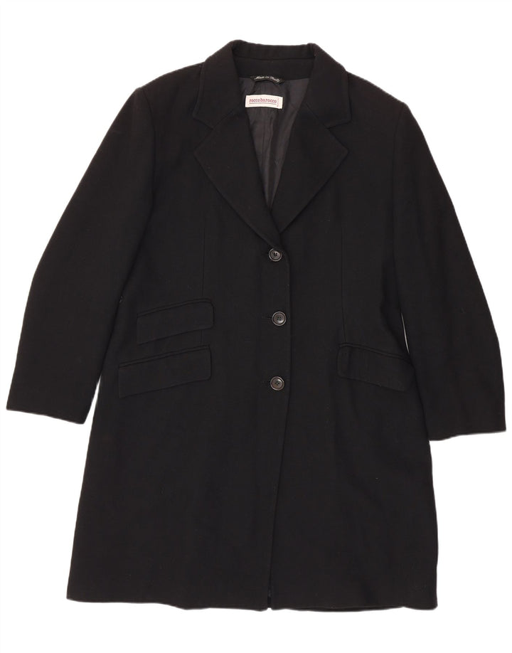 Roccobarocco Damen Longline 3-Knopf-Blazerjacke UK 16 Large Schwarz