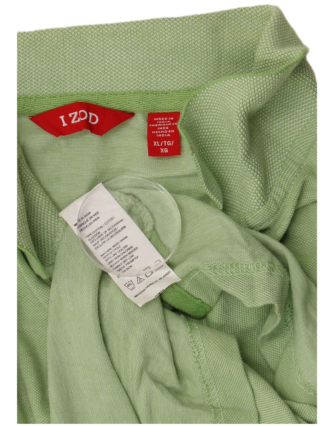IZOD Herren Poloshirt XL Grüne Baumwolle