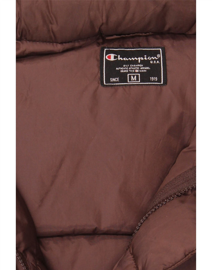 Champion Herren-Jacke mit Kapuze, lockere Passform, gepolstert, UK 38, Mittelbraun