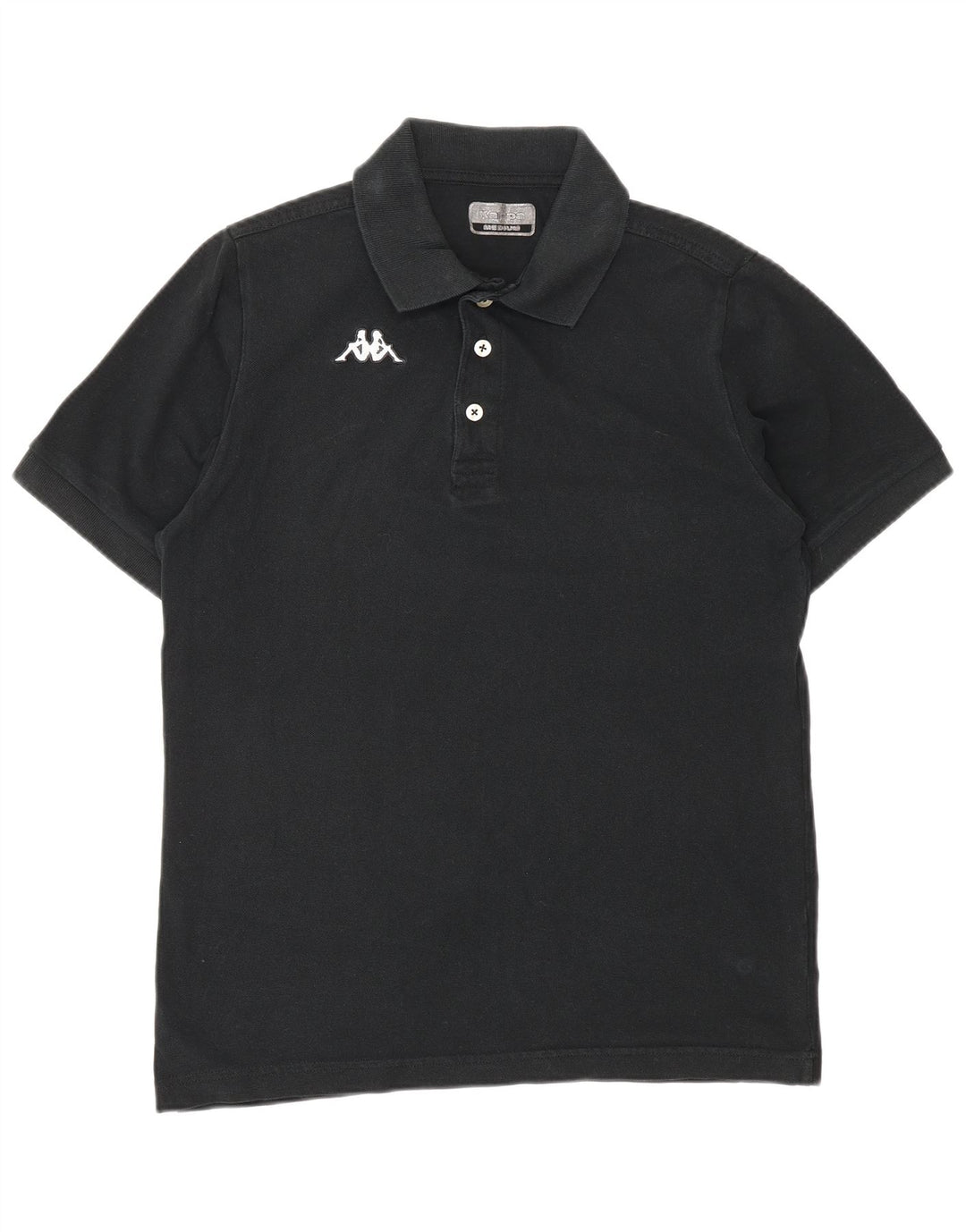 KAPPA Herren Poloshirt Mittelschwarz Baumwolle