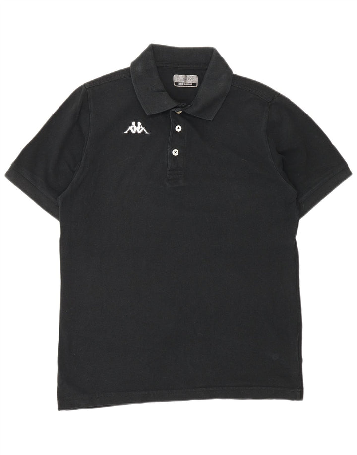 KAPPA Herren Poloshirt Mittelschwarz Baumwolle