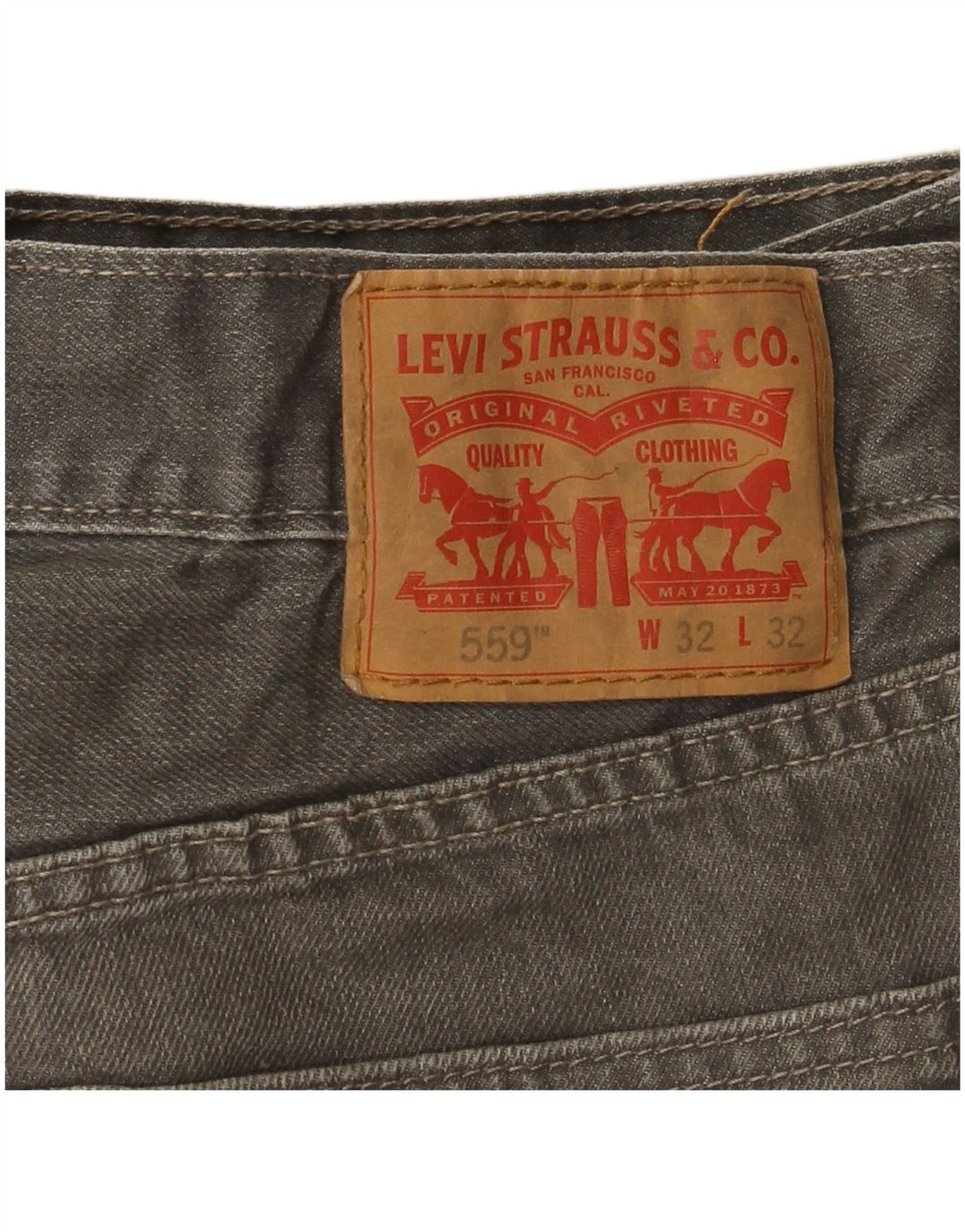 Levi's Herren 559 Relaxed Fit Straight Jeans W32 L32 Grau