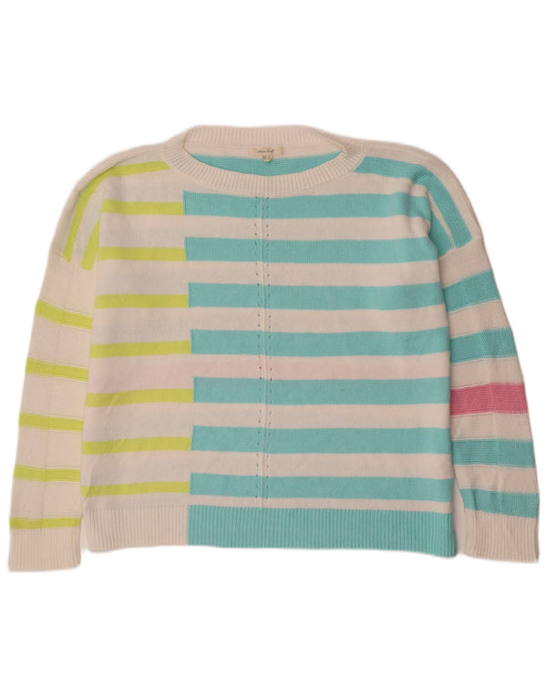 White Stuff Womens Boat Neck Jumper Sweater UK 16 Large Multicoloured