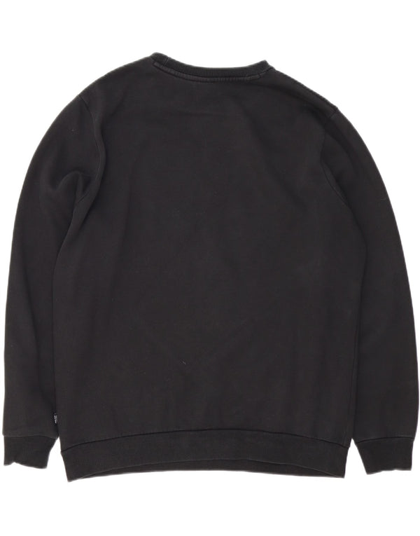 Puma Herren Grafik-Sweatshirt-Pullover, groß, schwarze Baumwolle