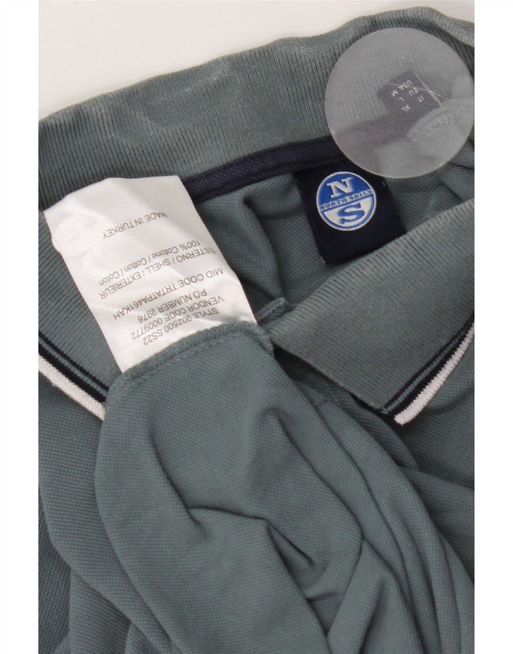 North Sails Herren-Poloshirt aus mittelgrauer Baumwolle