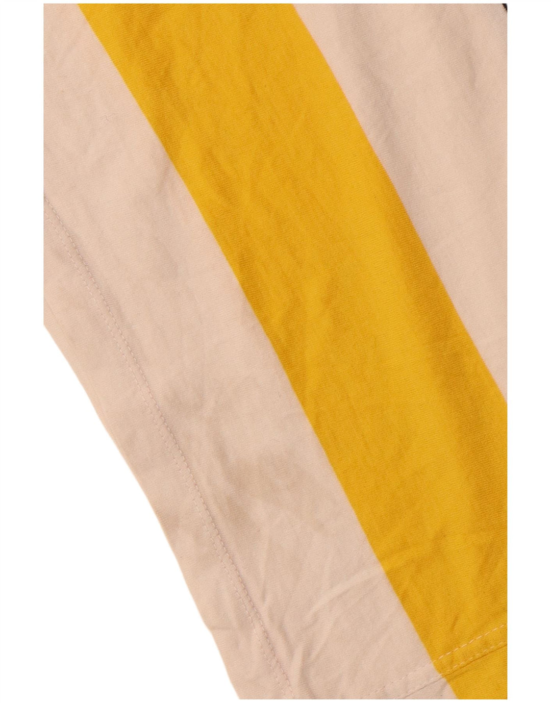 Superdry Herren-T-Shirt-Oberteil 2XL aus cremefarbener, gestreifter Baumwolle