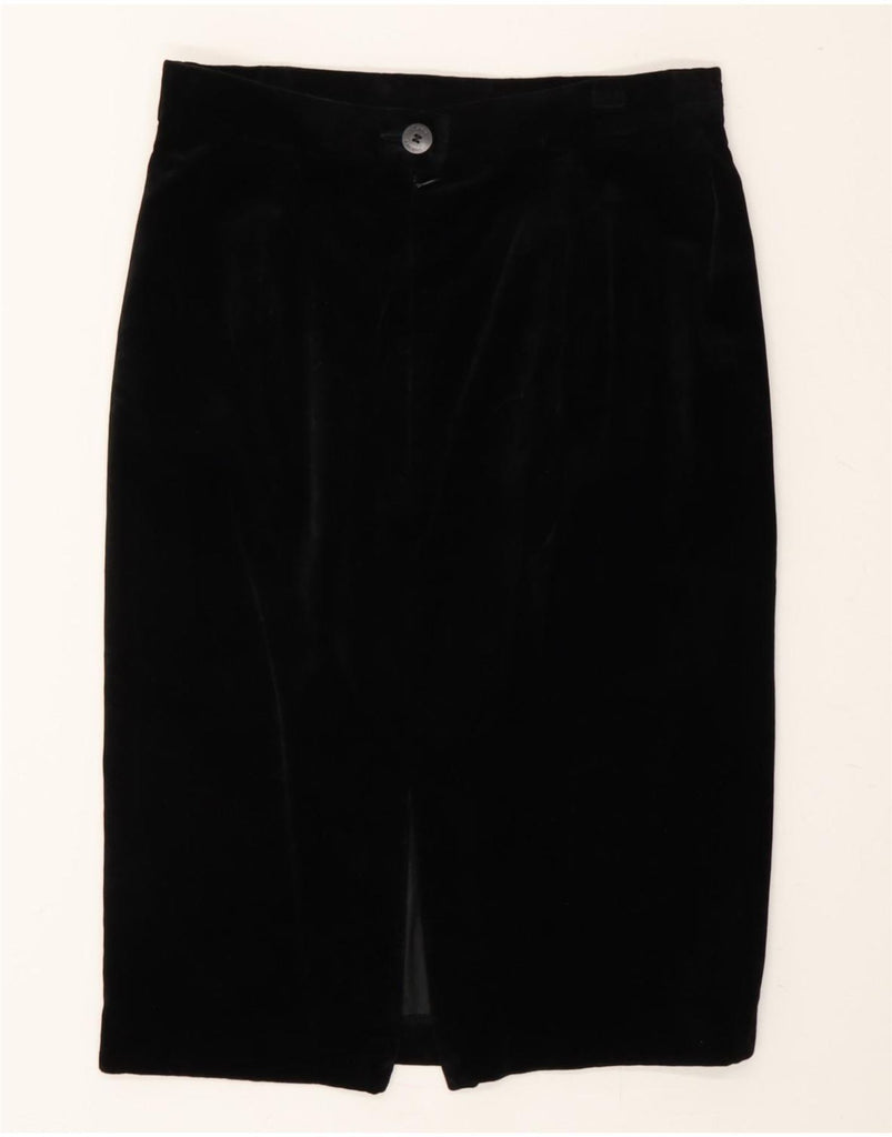 LOUIS FERAUD Womens High Waist Pencil Skirt UK 16 Large W26  Black Vintage Louis Feraud and Second-Hand Louis Feraud from Messina Hembry 