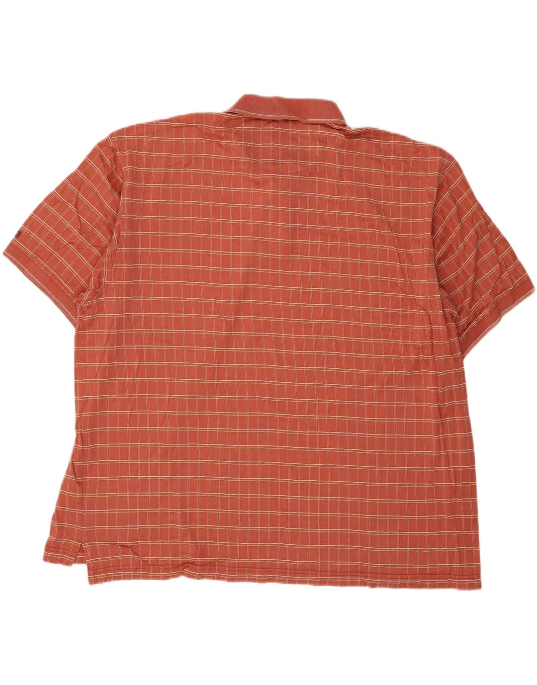Izod Herren Poloshirt 2XL Orange Karo Baumwolle