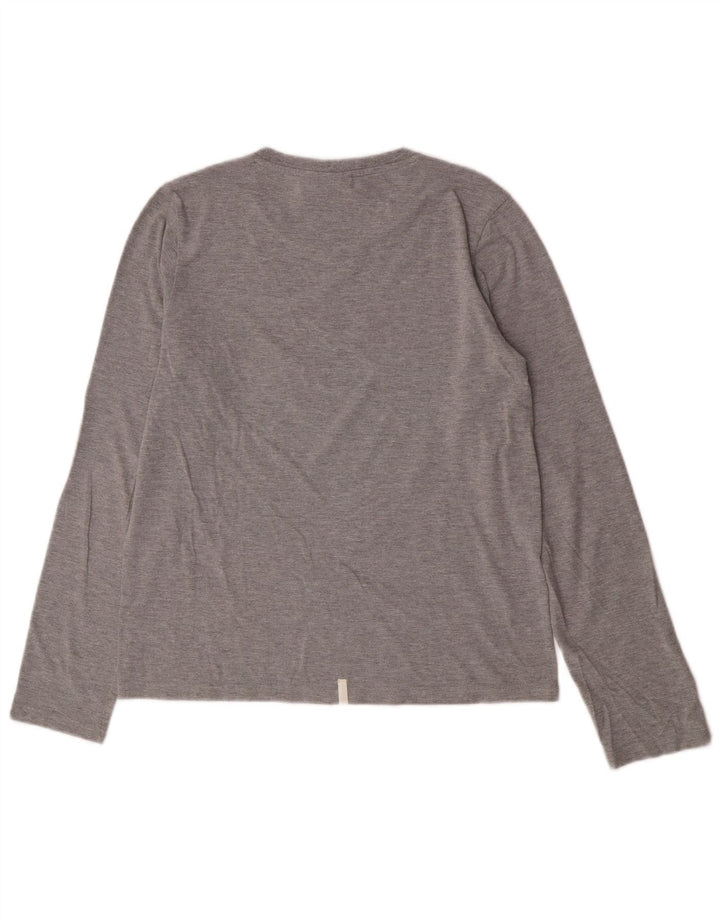 Puma Damen Graphic Top Langarm UK 14 Large Grau