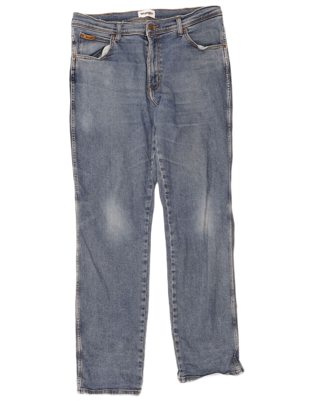 Wrangler Herren Texas Straight Jeans W36 L34 Blaue Baumwolle