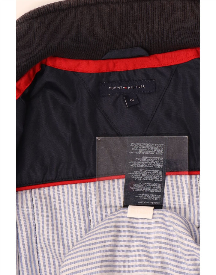 Tommy Hilfiger Bomberjacke für Jungen, 9–10 Jahre, marineblaues Nylon