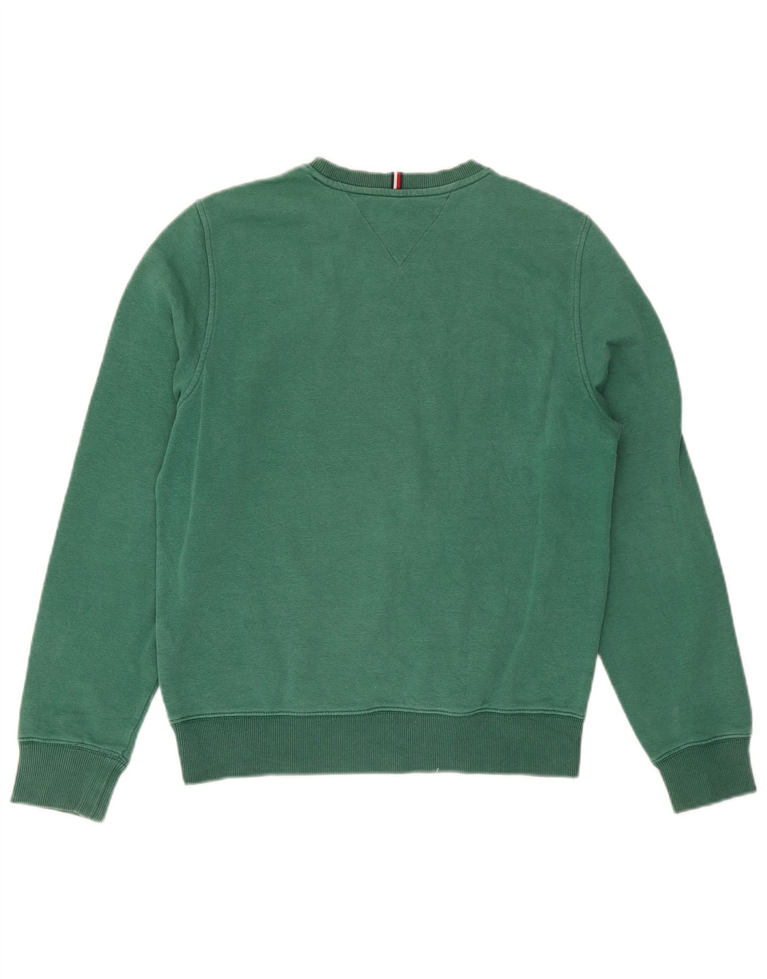 Tommy Hilfiger Herren-Sweatshirt mit Grafik, Größe S, grüne Baumwolle