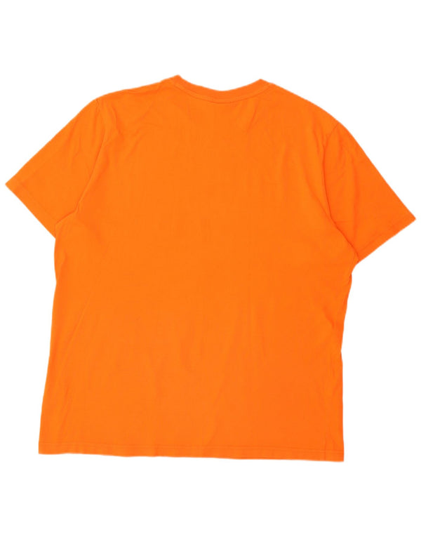 Nike Herren KNVB Graphic T-Shirt Top UK 46/48 XL Orange Baumwolle