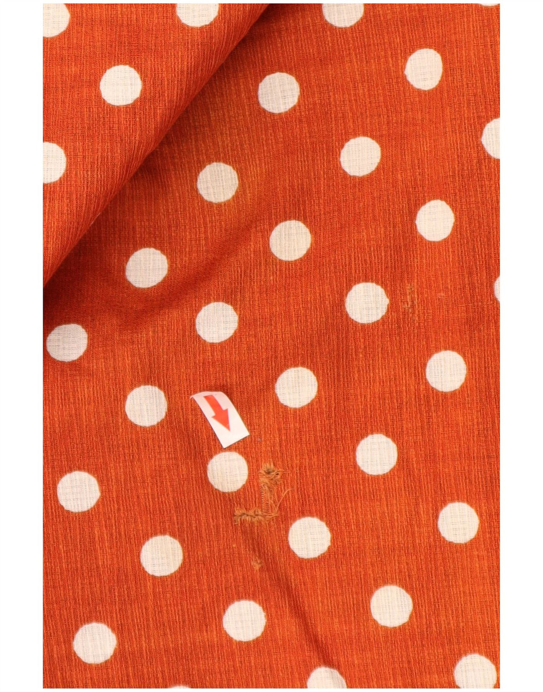 Vintage Damen ausgestellter Rock W24 XS Rot gepunktet