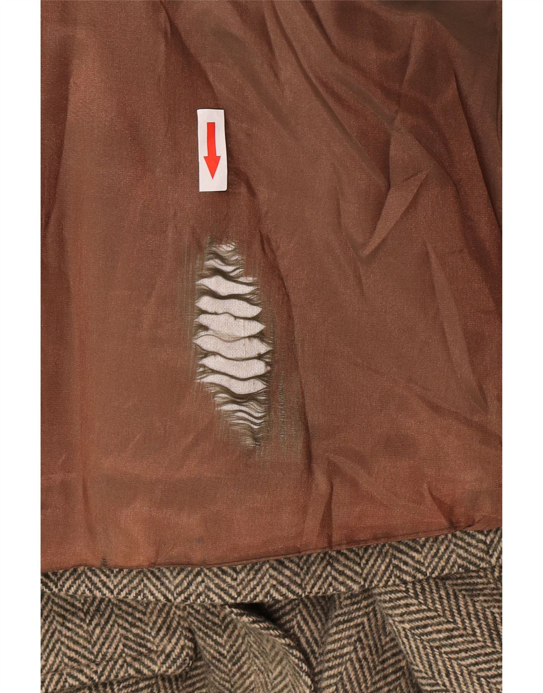 Vintage Damen Blazer Jacke UK 12 Mittelgrün Herringbone Classic