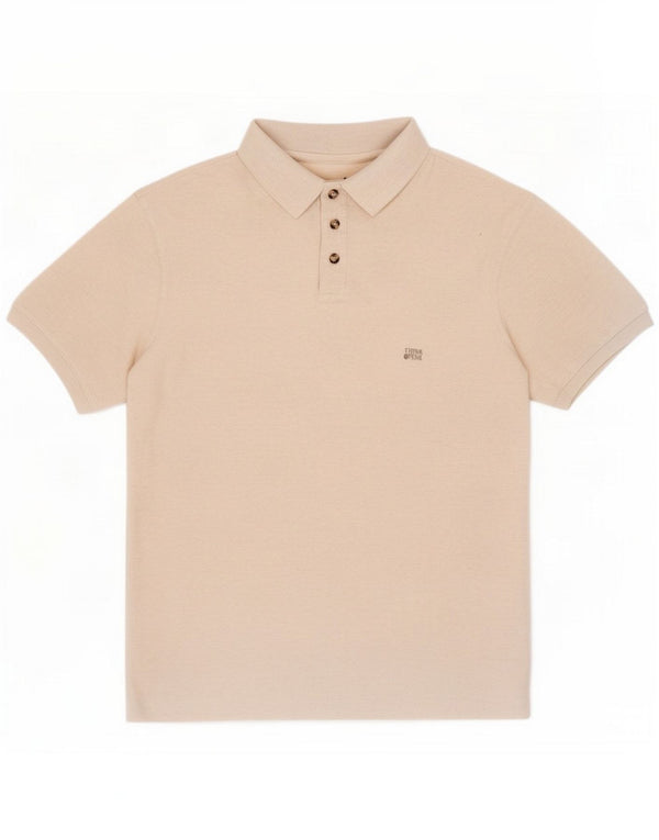 Think Pink Herren Poloshirt Small Beige