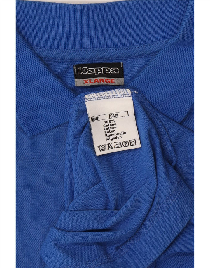 KAPPA Herren Poloshirt XL Blau Baumwolle