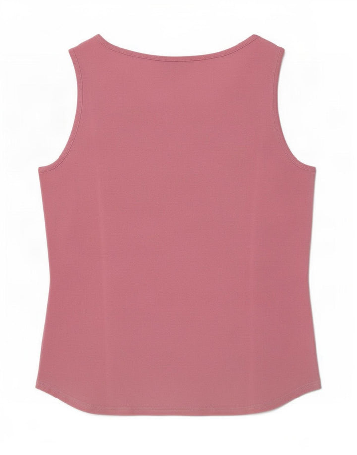 Lacoste Damen-Weste-Top, Größe 44, große rosa Baumwolle