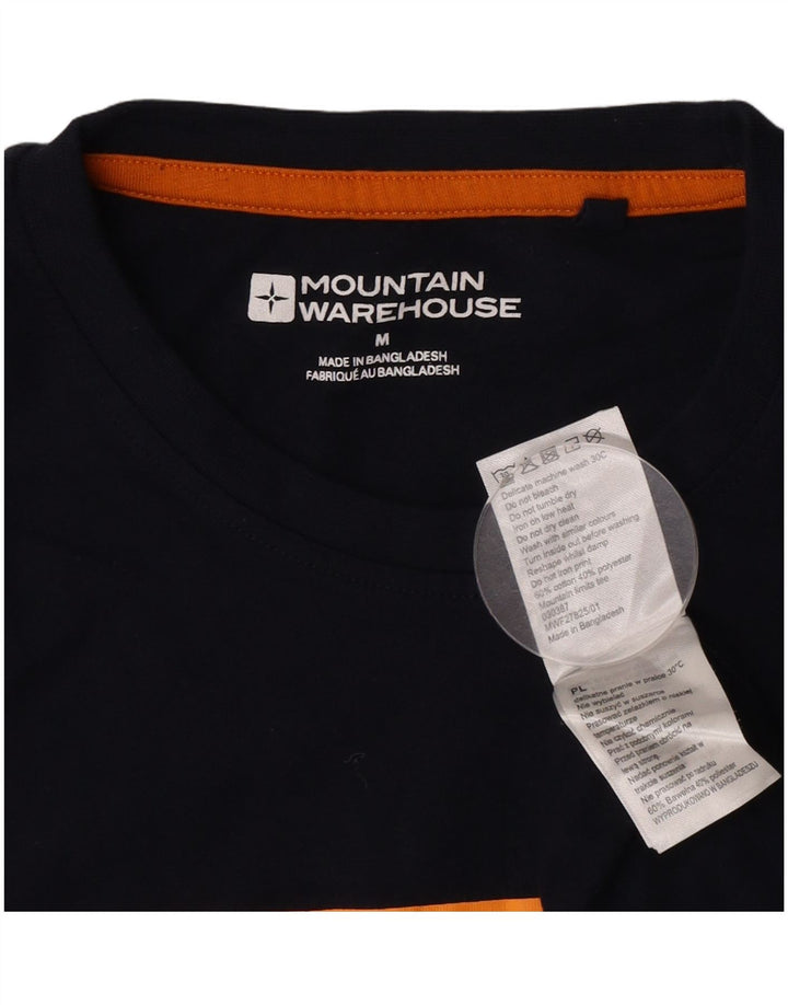 Mountain Warehouse Herren-T-Shirt mit Grafik, mittelmarineblaue Baumwolle