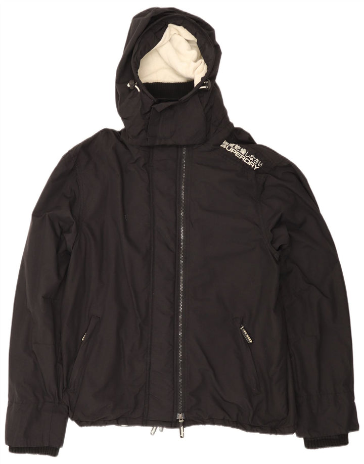 SUPERDRY Damen The Windcheater Hooded Windjacke UK 20 2XL Schwarz