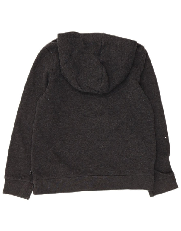 Puma Graphic Hoodie-Pullover für Mädchen, 10–11 Jahre, mittelgraue Baumwolle