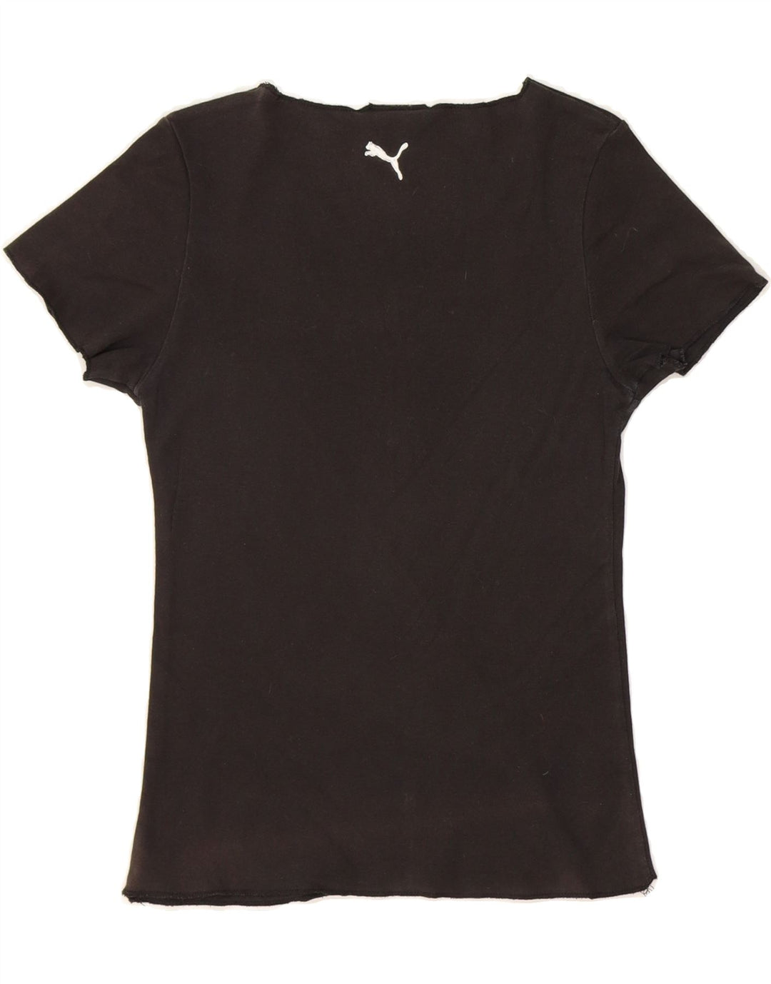 PUMA Womens Graphic T-Shirt Top UK 10 Small  Black Vintage Puma and Second-Hand Puma from Messina Hembry 