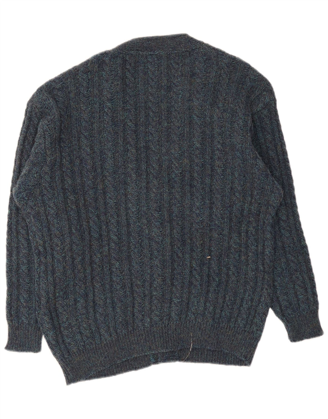 Vintage Herren Cardigan Pullover Groß Marineblau