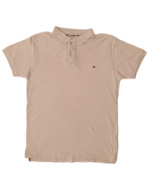 TOMMY HILFIGER Herren Poloshirt Medium Off White Baumwolle