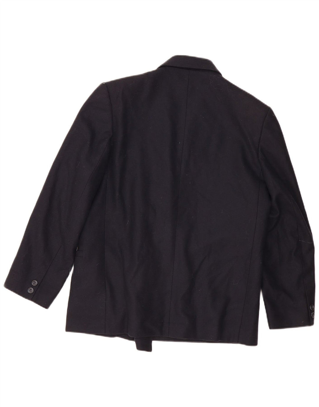 LAURA ASHLEY Zweireihiger Blazer für Damen, UK 14, mittelschwarze Wolle